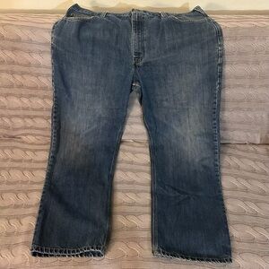 Carhartt Blue Relaxed Jeans with Classic Denim Texture